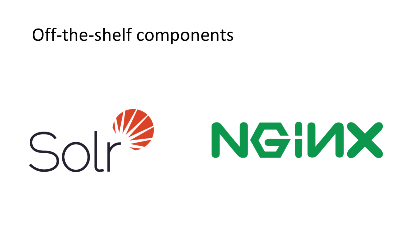 Off-the-shelf components
<p>